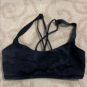 Black Camouflage Sports Bra